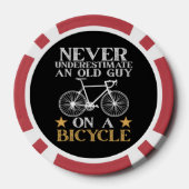 Grappige Fiets Humor Poker Chips (Achterkant)
