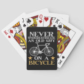 Grappige Fiets Humor Pokerkaarten (Achterkant)