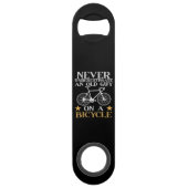 Grappige Fiets Humor Speed Flessenopener (Achterkant)