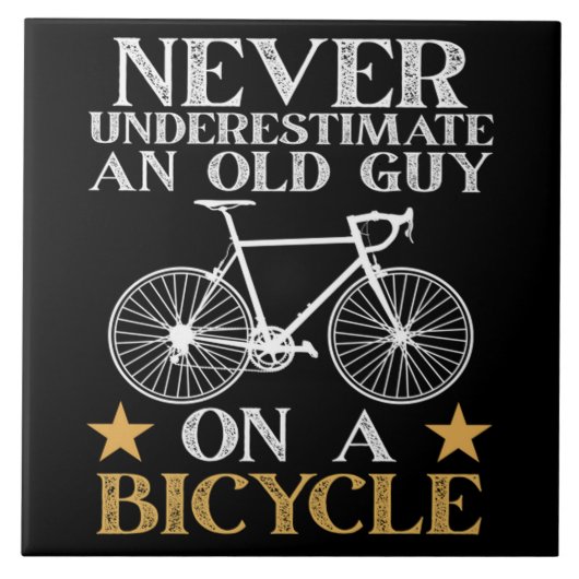 Grappige Fiets Humor Tegeltje (Voorkant)