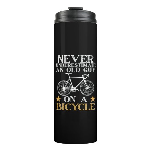 Grappige Fiets Humor Thermosbeker (Voorkant)