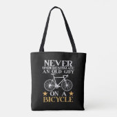 Grappige Fiets Humor Tote Bag (Achterkant)