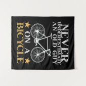 Grappige Fiets Humor Wandkleed (Voorkant (horizontaal))