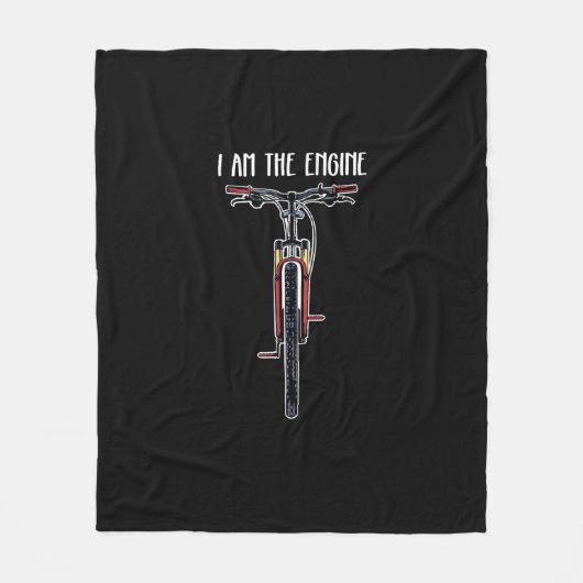 Grappige fiets ik ben de motor fleece deken (Voorkant)
