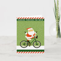 Grappige fiets kerst