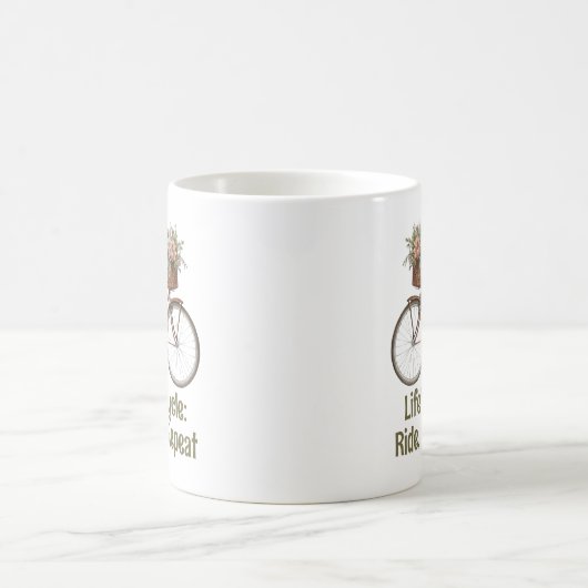 Grappige fiets koffiemok (Center)