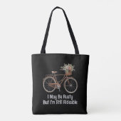 Grappige  fiets tote bag (Achterkant)