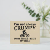 Grappige fietscitaten feestdagenkaart (Staand voorkant)