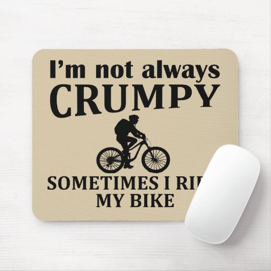 grappige fietscitaten muismat (Met muis)