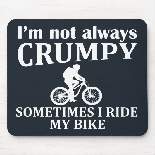grappige fietscitaten muismat (Voorkant)