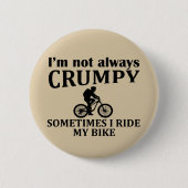 Grappige fietscitaten ronde button 5,7 cm (Voorkant)