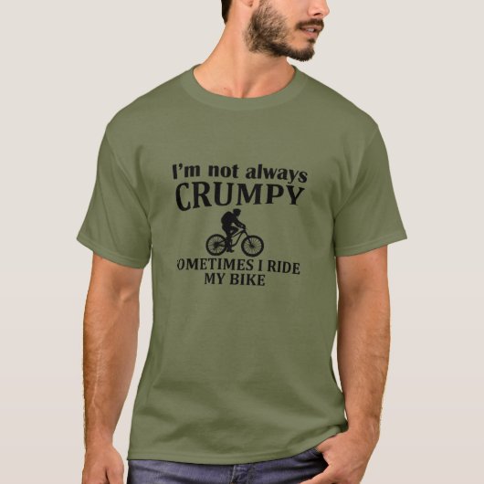 Grappige fietscitaten t-shirt (Voorkant)