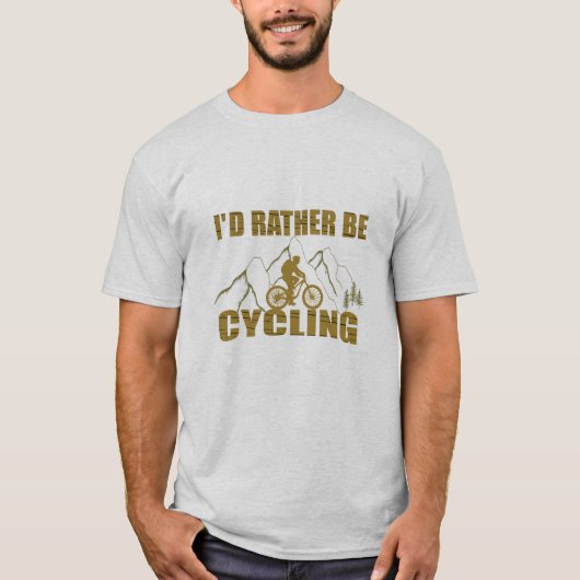 Grappige fietscitaten t-shirt (Voorkant)