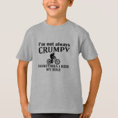 Grappige fietscitaten t-shirt (Voorkant)