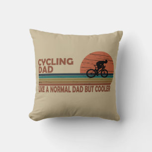 Grappige Fietsende Papa Net Als Een Gewone Vader M Kussen