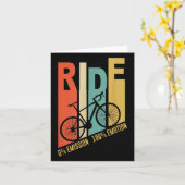 Grappige Fietser Gift Milieubescherming Kaart (Gele Bloem)