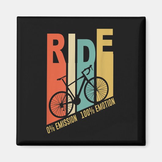 Grappige Fietser Gift Milieubescherming Magneet (Voorkant)