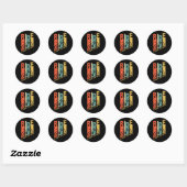 Grappige Fietser Gift Milieubescherming Ronde Sticker (Vel)