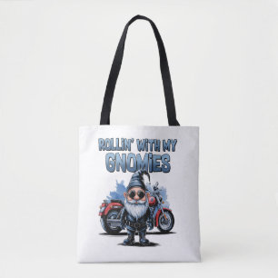 Grappige Fietser Kabouter Boodschappentas Tote Bag