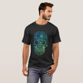 Grappige Fietsliefhebber Fietser Sugar Skull Sp T-shirt (Voorkant volledig)