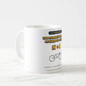 Grappige fietsmok koffiemok (Voorkant links)