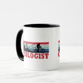 Grappige fietspensioen - Cycologist Mok (Voorkant links)