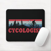 Grappige fietspensioen - Cycologist Muismat (Met muis)
