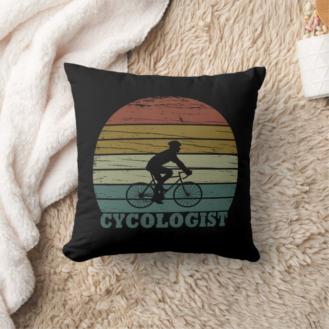 Grappige fietspensioen - Vintage Cycologist  Kussen (Deken)