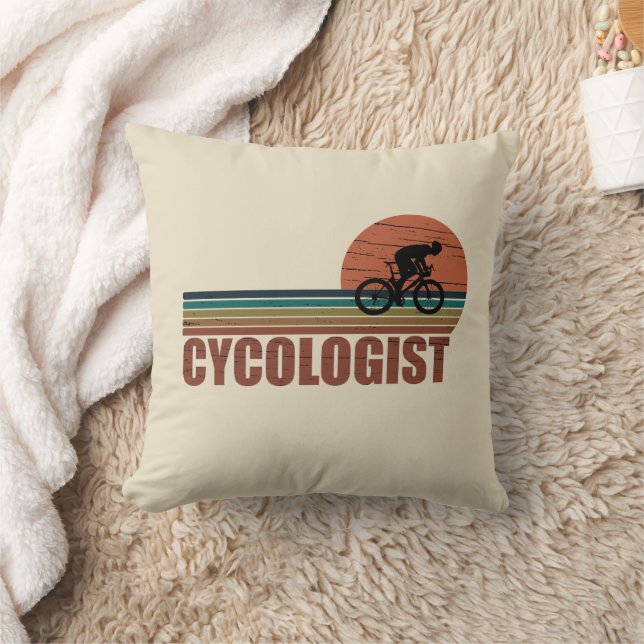 Grappige fietspensioen - Vintage Cycologist  Kussen (Deken)