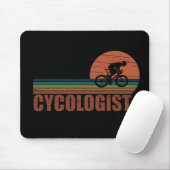 Grappige fietspensioen - Vintage Cycologist Muismat (Met muis)