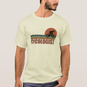 Grappige fietspensioen - Vintage Cycologist T-shirt (Voorkant)