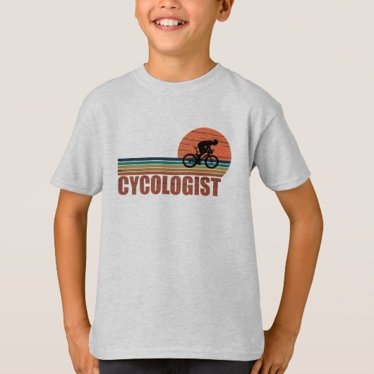 Grappige fietspensioen - Vintage Cycologist  T-shirt (Voorkant)