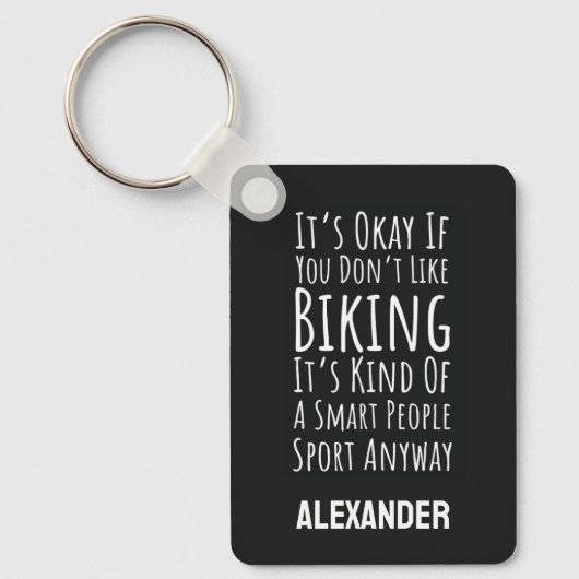 Grappige Fietsritten Sleutelhanger (Voorkant)