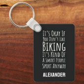 Grappige Fietsritten Sleutelhanger (Voorkant)