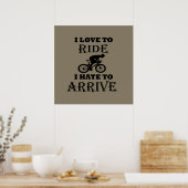 Grappige fietsspreuk poster (Keuken)