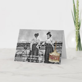 GRAPPIGE  FIETSVROUWEN SPERMOLIE VICTORIAANS KAART