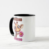 Grappige Fijne Giraffe Koffiemok Grappig Mok (Voorkant links)