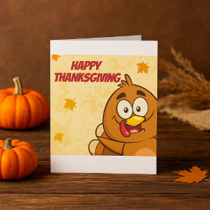 Grappige fijne Thanksgiving Kaart