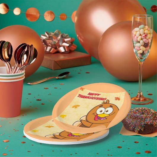 Grappige fijne Thanksgiving Papieren Bordje