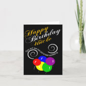 grappige fijne verjaardag oom kaart (Voorkant)