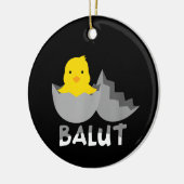 Grappige Filipijnse Balut Keramisch Ornament (Links)