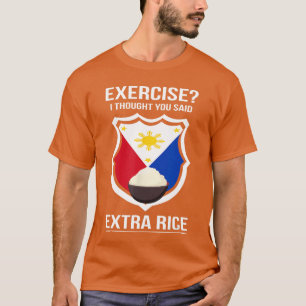 Grappige Filipijnse Filipijns Eten Grap Rijst Fili T-shirt