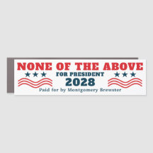 Grappige film None of the Above voor president 202