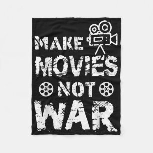 Grappige filmregisseur die citaat maakt films make fleece deken