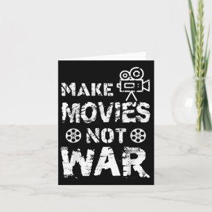 Grappige filmregisseur die citaat maakt films make kaart
