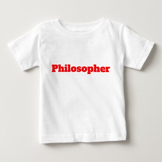 Grappige Filosoof Rode T-Shirt (Voorkant)