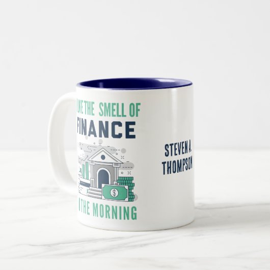 Grappige Finance Mok (Voorkant links)