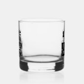 grappige first bourbon word art whisky glas (Links)