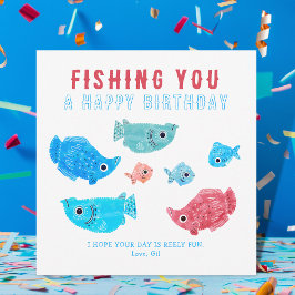 Grappige Fish Pun Gelukkige Verjaardag Kaart