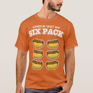 Grappige Fitness Bekijk mijn SI Pack Hot Dog Pride T-shirt